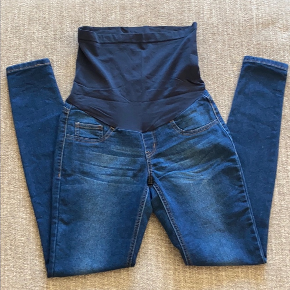 Indigo Blue Secret Fit Belly Skinny Jeans